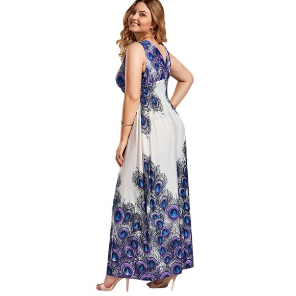 PREORDER NWT Plus Size V Neck Maxi Dress - Picture 2 of 6